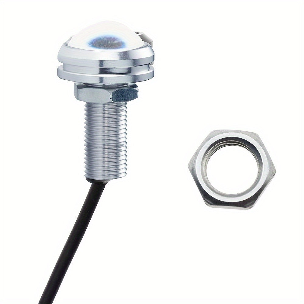 2 dona 18mm Kumush Shell Eagle Eye LED DRL chiroqlari Avtomobil ko'rinish uchun