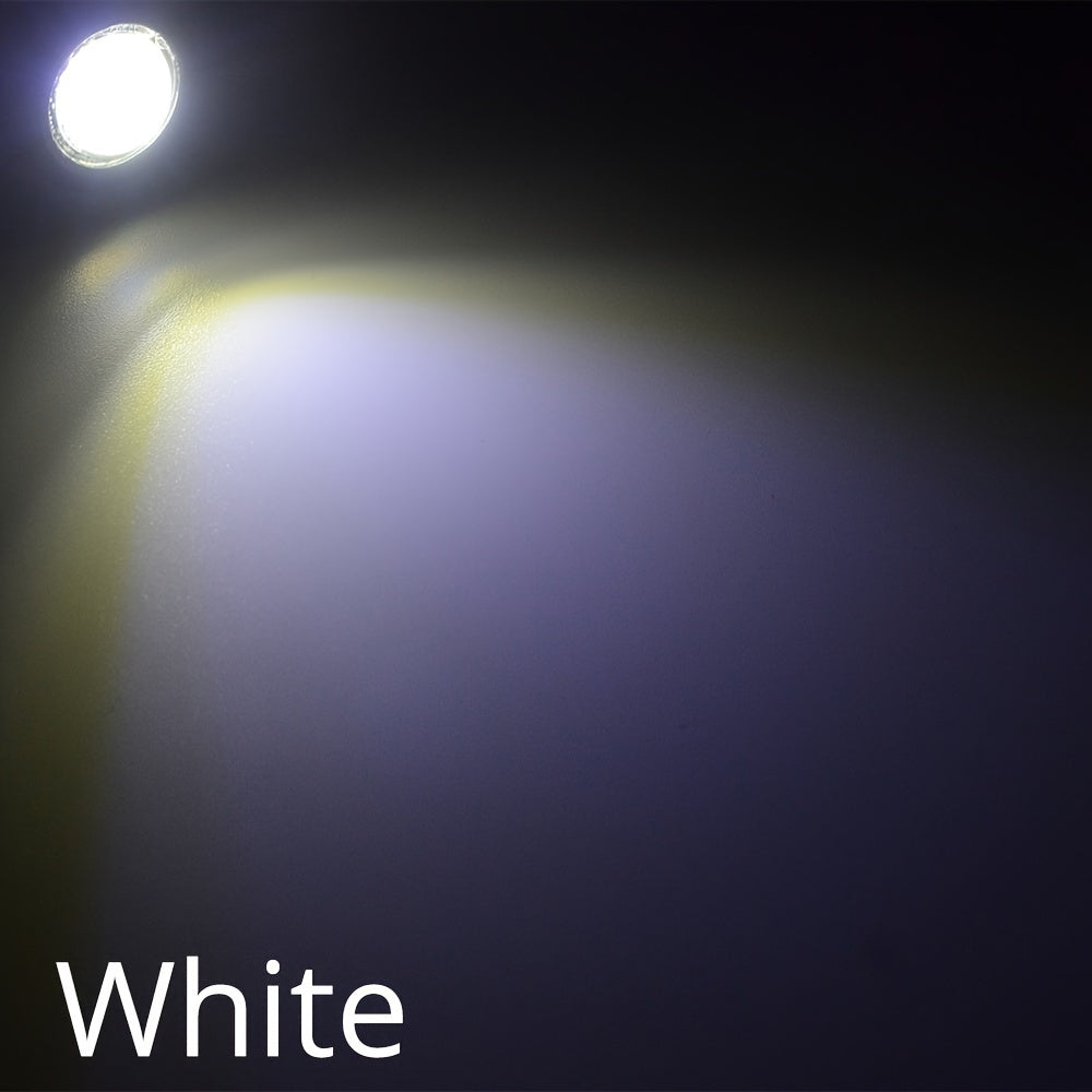 2 dona 18mm Kumush Shell Eagle Eye LED DRL chiroqlari Avtomobil ko'rinish uchun