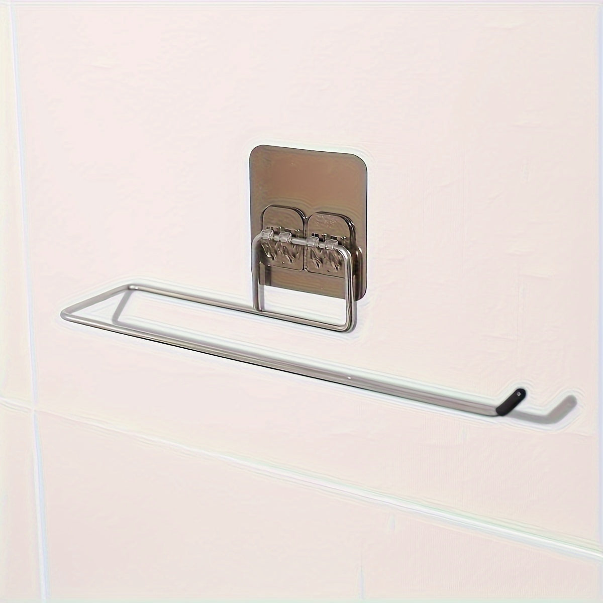 Stainless Steel Self-Adhesive Wall Hook for Kitchen and Bathroom Storage