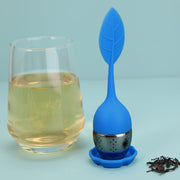Silicone Tea Infuser Heart-Shaped Flower Leaf Design High-Temperature Resistant