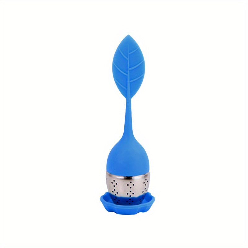 Silicone Tea Infuser Heart-Shaped Flower Leaf Design High-Temperature Resistant
