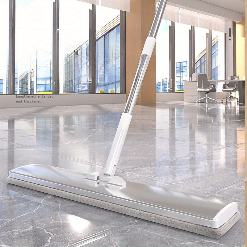 Aluminum Alloy Flat Mop with Telescopic Handle for Wet Dry Cleaning in Home and Industrial Use