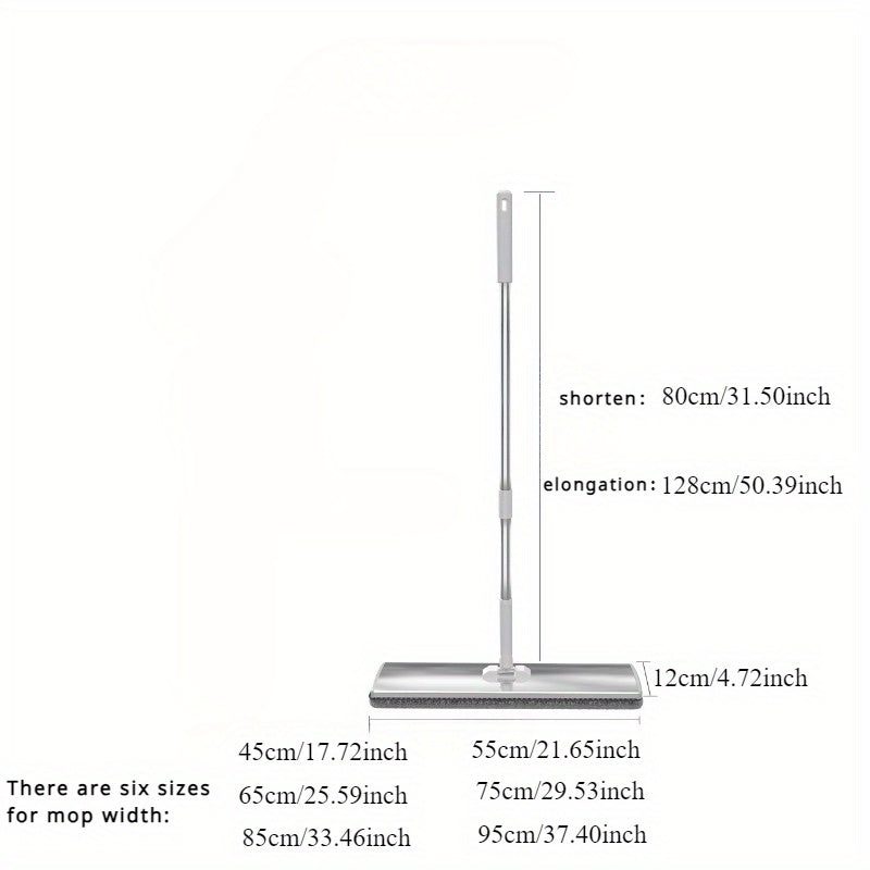 Uy va sanoat foydalanishi uchun ho'l va quruq tozalash uchun teleskop tutqichli alyuminiy qotishmasi tekis mop