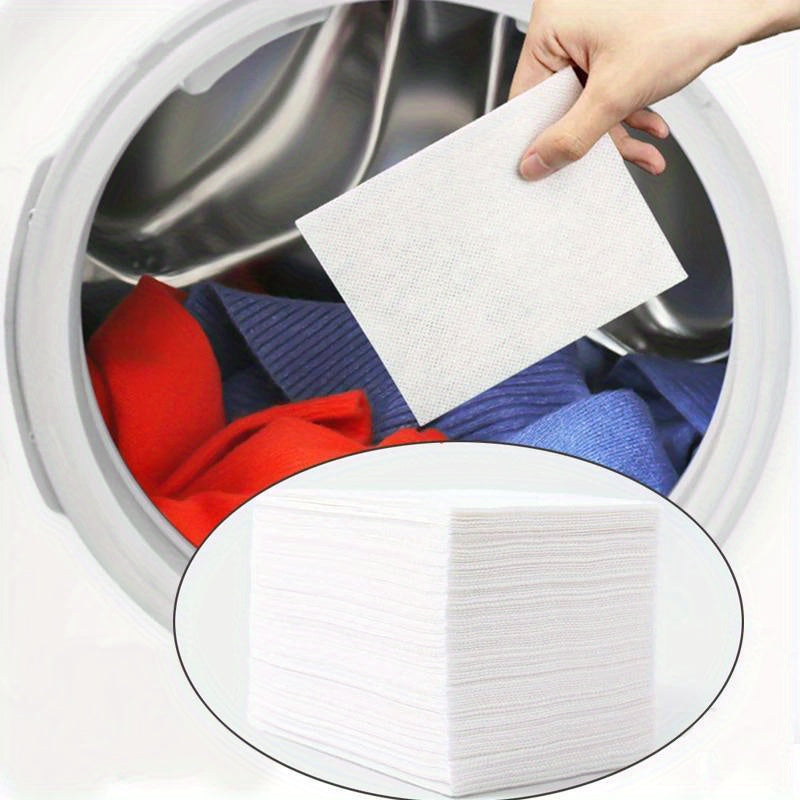 Color Catcher Laundry Sheets 100/50/10 Pack Dye Trapping Wash Paper for Mixed Washes