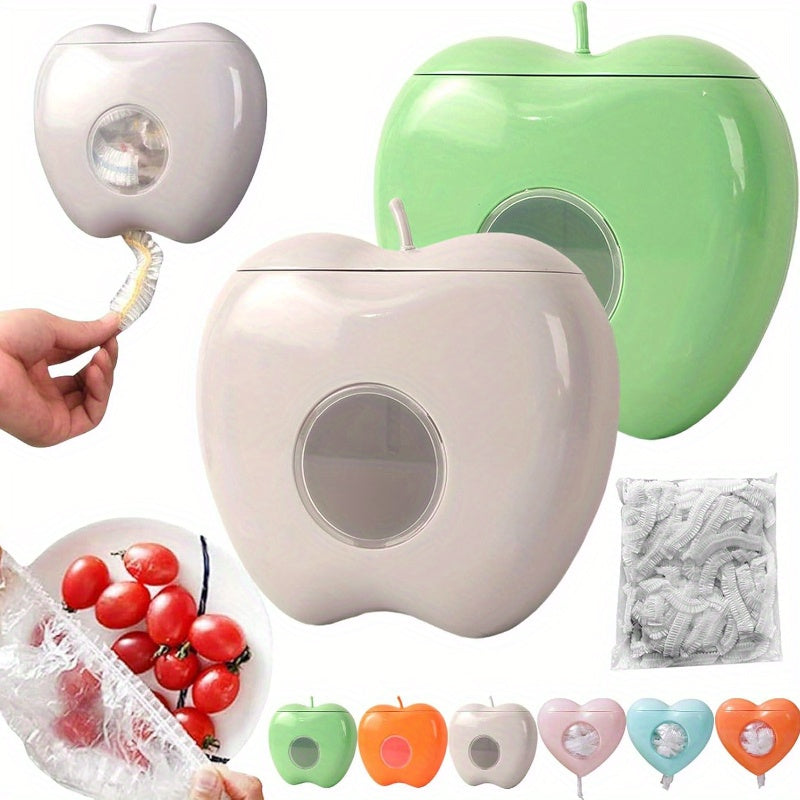 Wall-Mounted Plastic Food Storage Organizer for Disposable Food Covers Wrap Bags