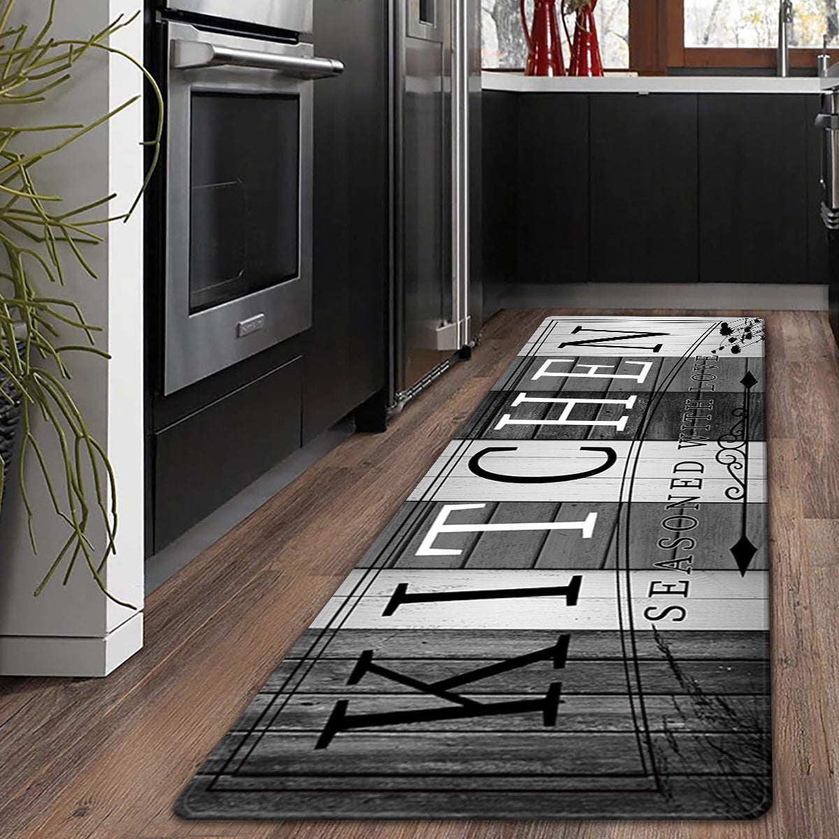 Polyester Kitchen Mat Non-Slip Absorbent Cushioned 1.8m Area