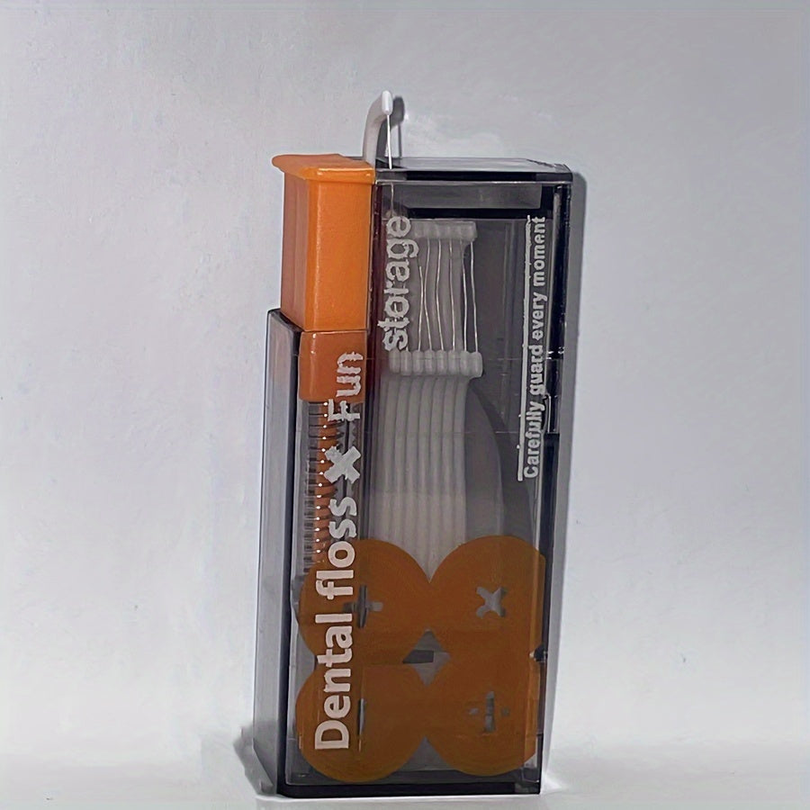 Portable Dental Floss Dispenser with 10 Picks for On-the-Go Oral Care