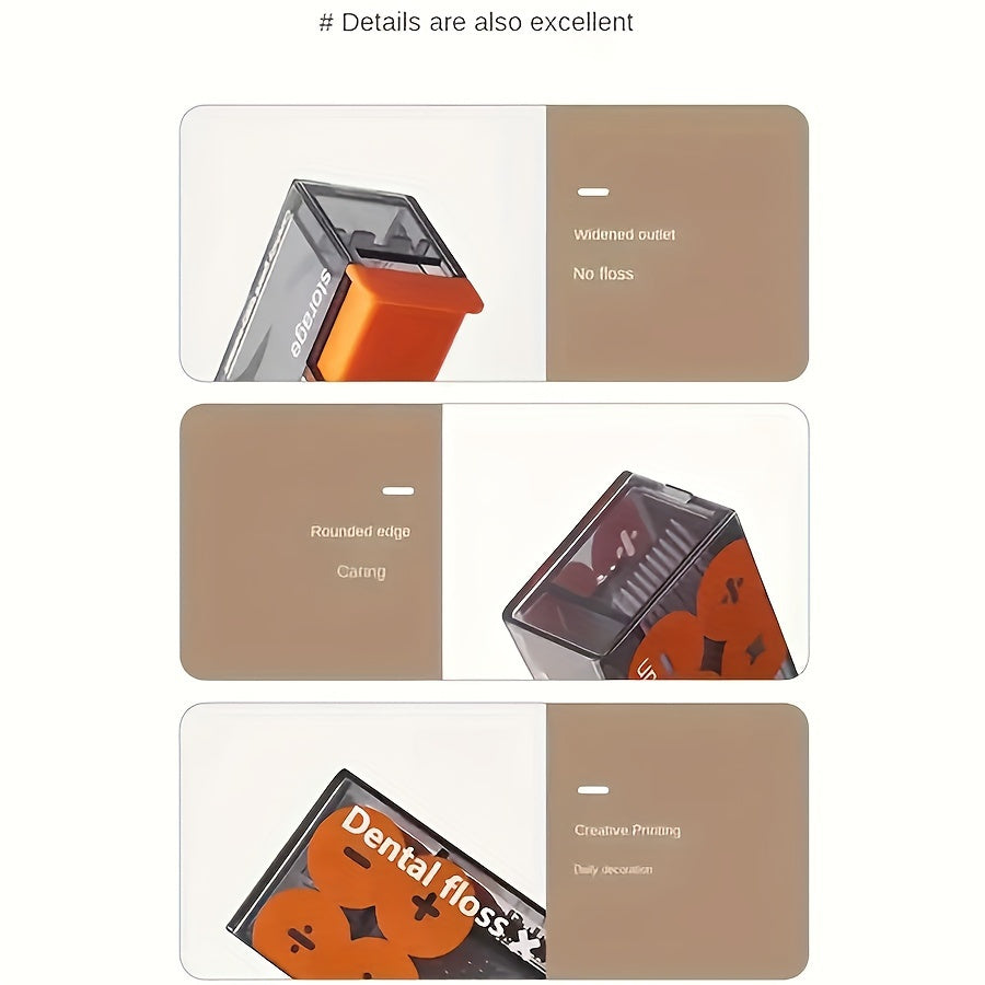 Portable Dental Floss Dispenser with 10 Picks for On-the-Go Oral Care