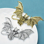 Retro Style Cat Brooch with Wings for Women Elf Themed Party Gift
