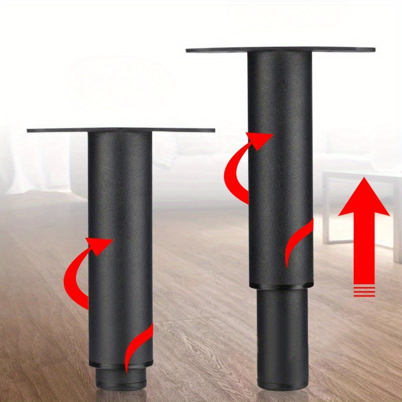 Регулируемые металлические опорные ножки для каркаса кровати - для использования с диваном, шкафом или кроватью размера "king-size" - регулируемые по высоте ножки для мебели