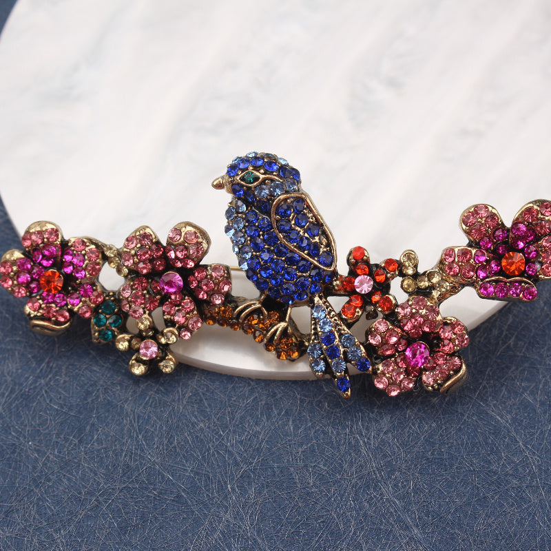Hayvonlar uchun brosh, suv kristali, qush, shox, noaniq shakl, moda aksessuari, ayollar uchun