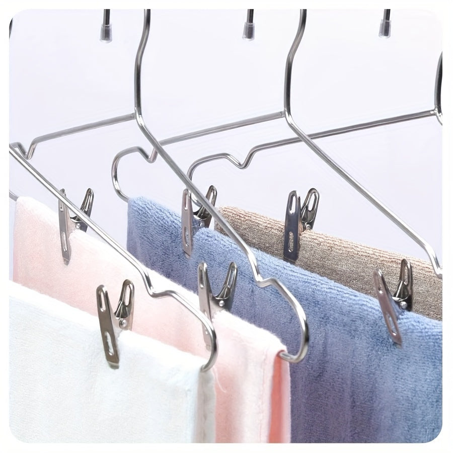 Juego de 50 pinzas de ropa de acero inoxidable de uso pesado para ropa, calcetines, sellado de alimentos