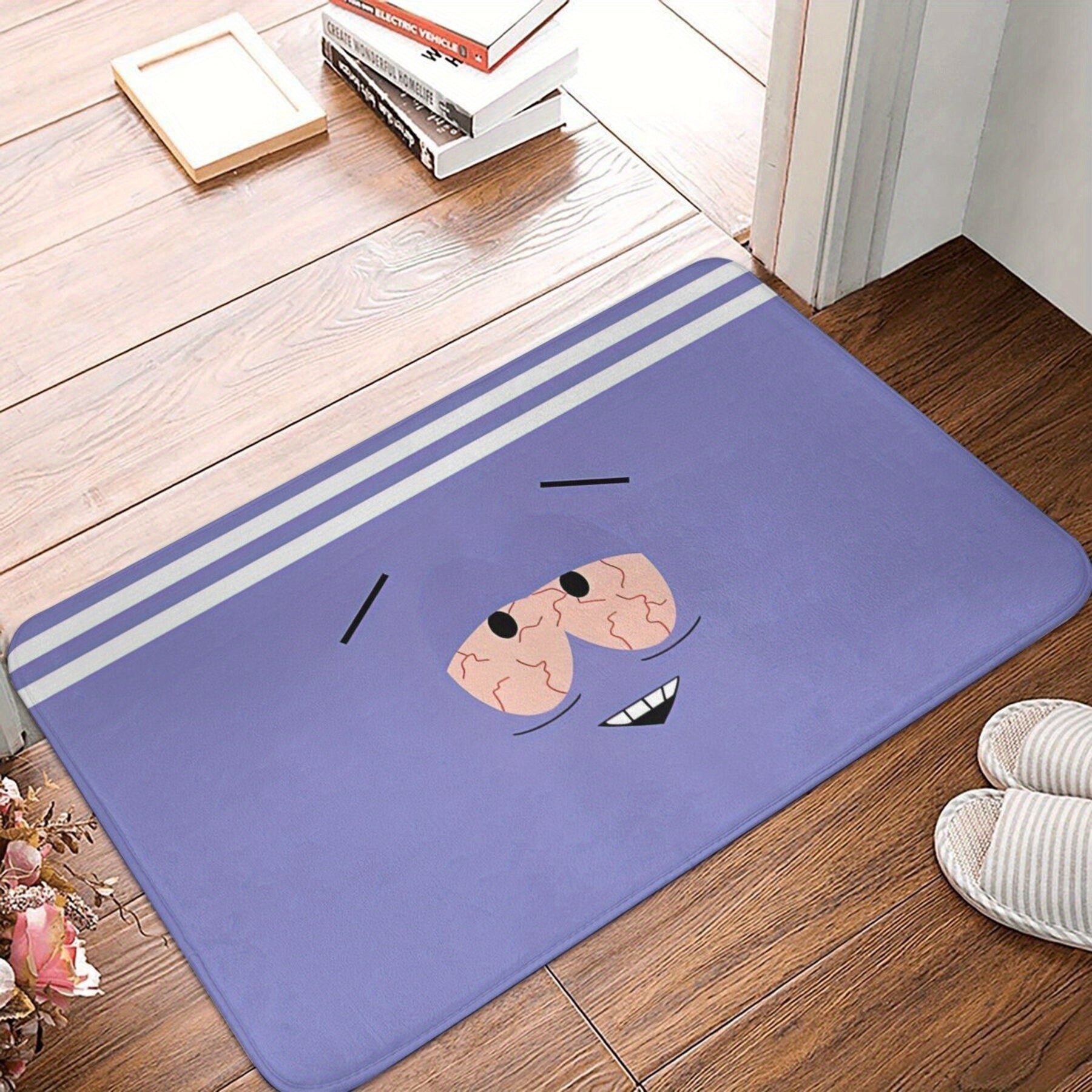 Alfombra ligera de poliéster con diseño de Towelie, antideslizante, decoración de cocina interior