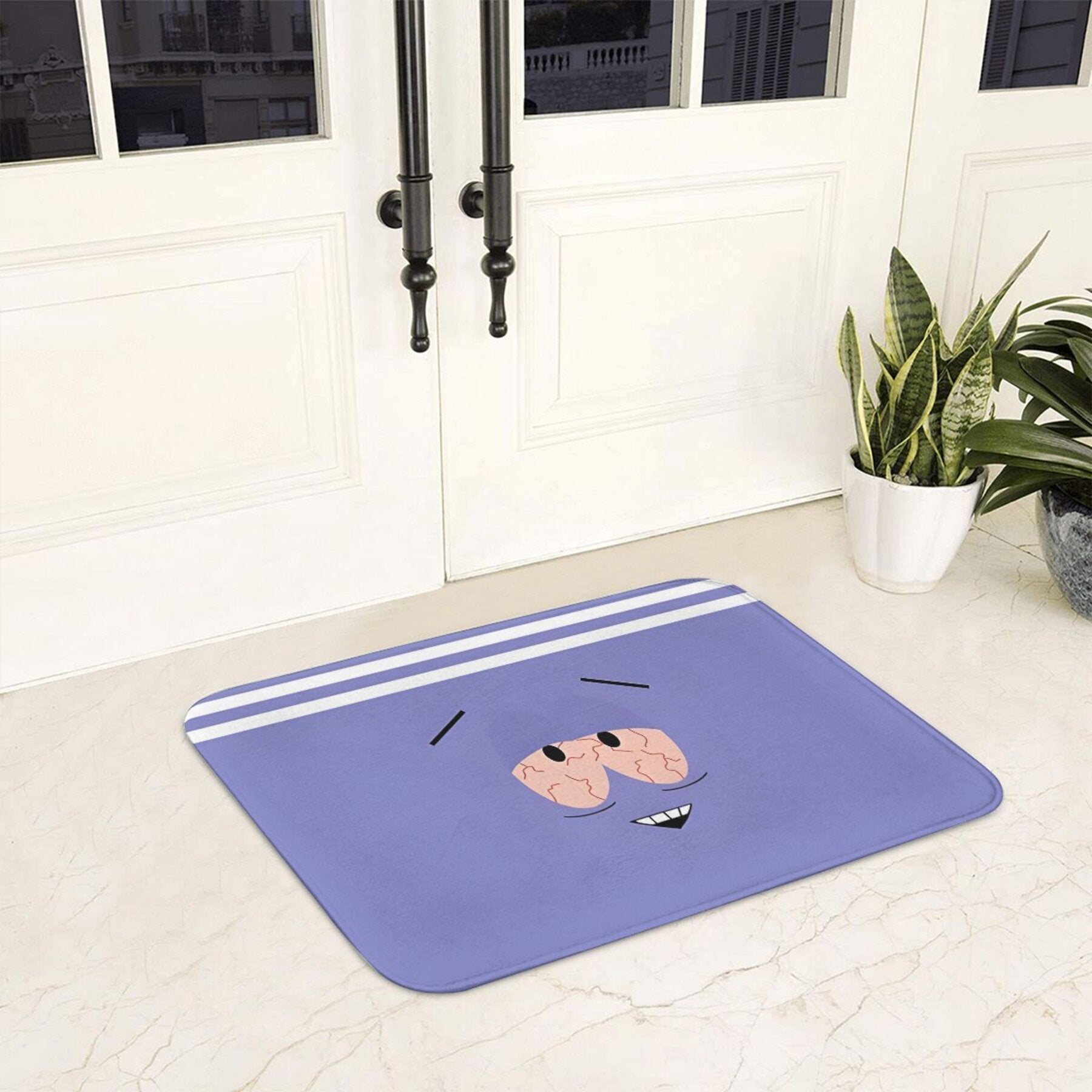Alfombra ligera de poliéster con diseño de Towelie, antideslizante, decoración de cocina interior