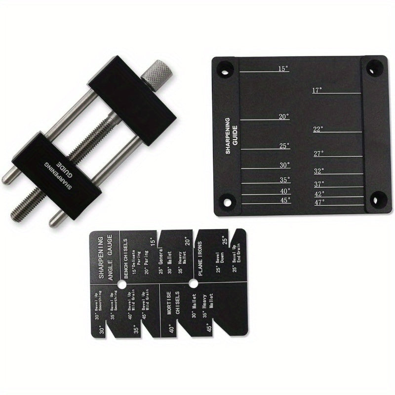 Complete Sharpening Kit for Chisels and Plane Blades with Angle Gauge