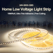 10m 2835 LED Light Strip 120 LEDs/m White Indoor Decoration for Office Hotel Mall