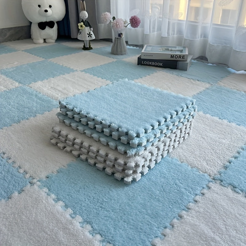 Yumshoq va plush maydon gilami, fluffy ko'pikdan tayyorlangan - qo'l bilan yuvilishi mumkin. Ushbu patchwork tatami matasi yotoqxona, balkon yoki ichki va tashqi joylarda foydalanish uchun mukammaldir.