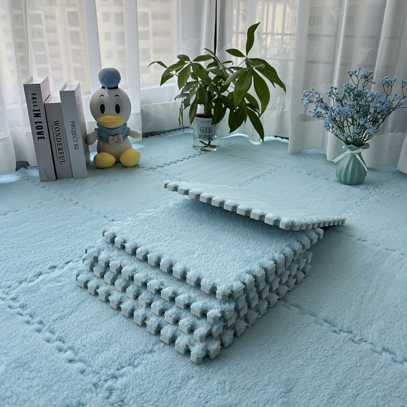 Yumshoq va plush maydon gilami, fluffy ko'pikdan tayyorlangan - qo'l bilan yuvilishi mumkin. Ushbu patchwork tatami matasi yotoqxona, balkon yoki ichki va tashqi joylarda foydalanish uchun mukammaldir.