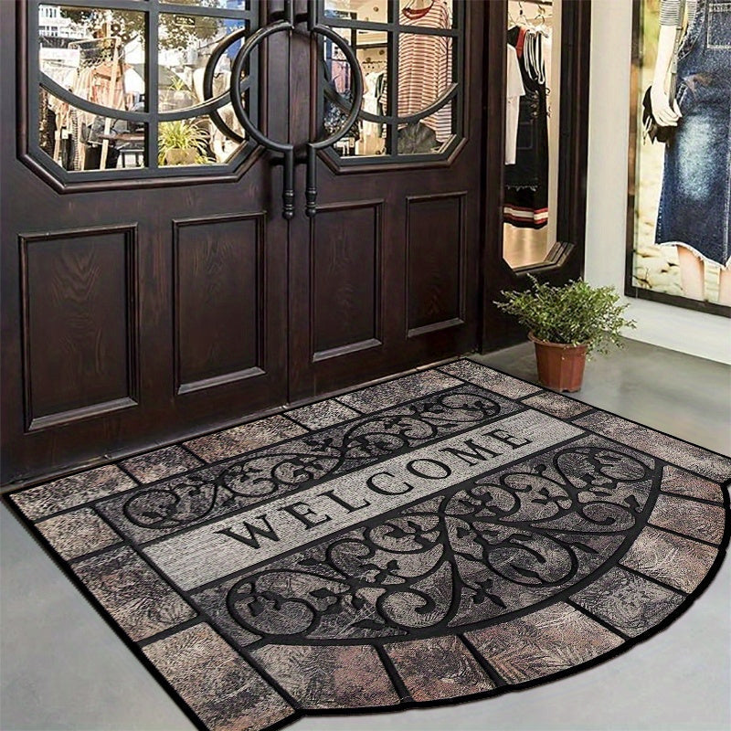 Vintage Welcome Home Doormat Suv o'tkazmaydigan, dog' qochirmaydigan, ichki va tashqi, verandaga mo'ljallangan dekor