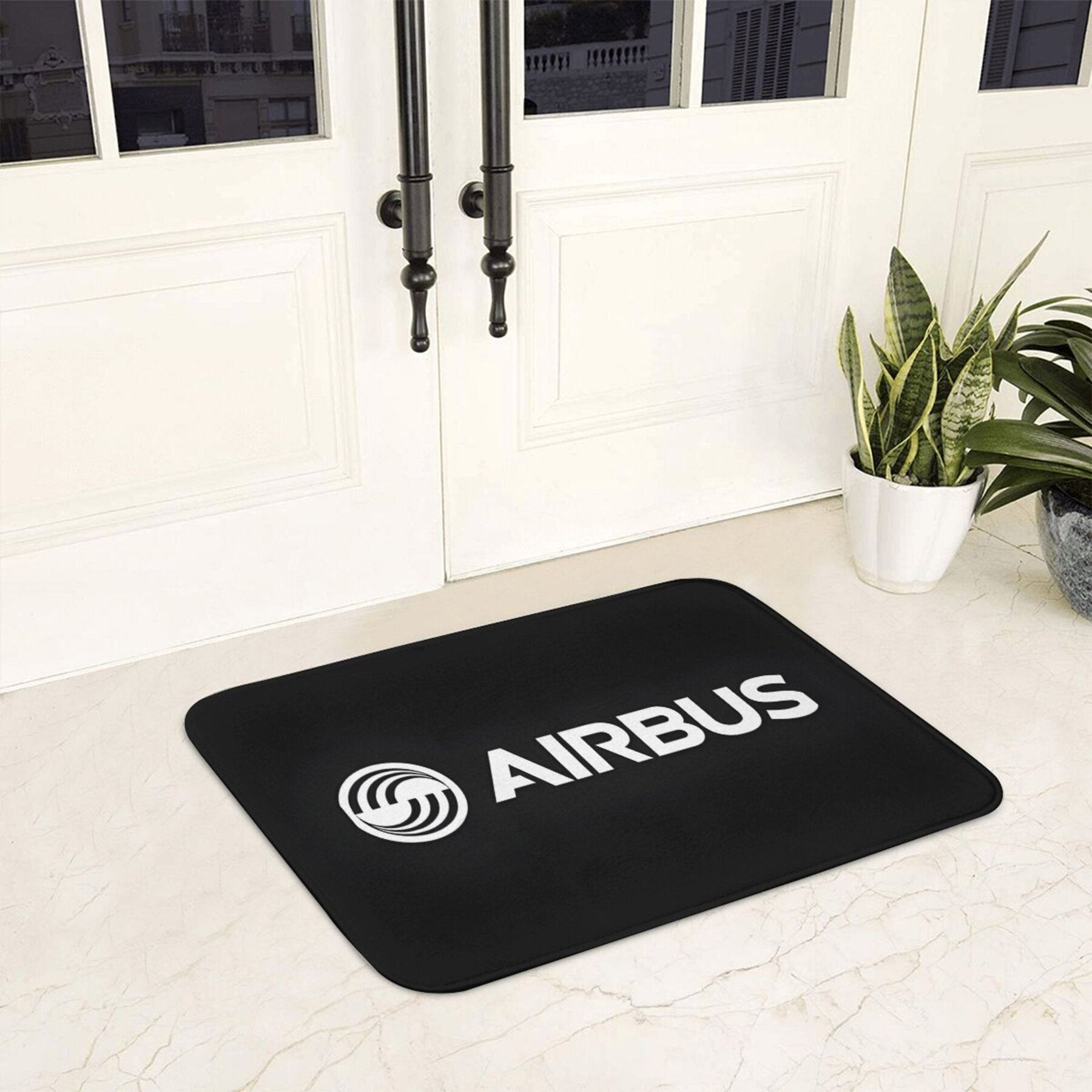 Non-Slip Polyester Doormat Indoor Welcome Rug Rectangular Entryway Mat