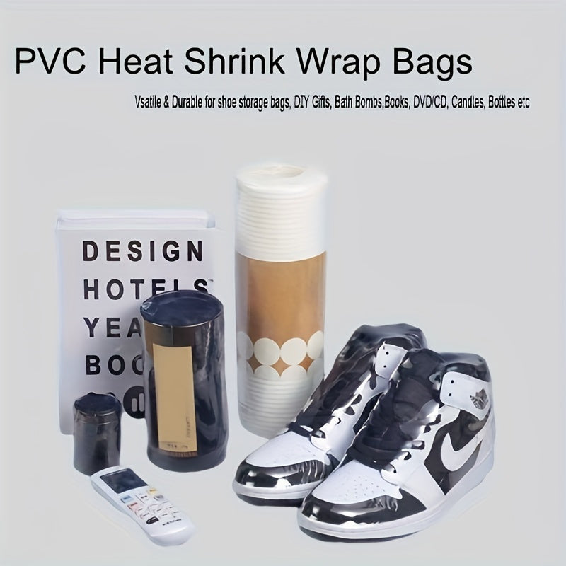 50 Pcs Transparent Waterproof PVC Sneaker Protector Bags, Shoe Wraps