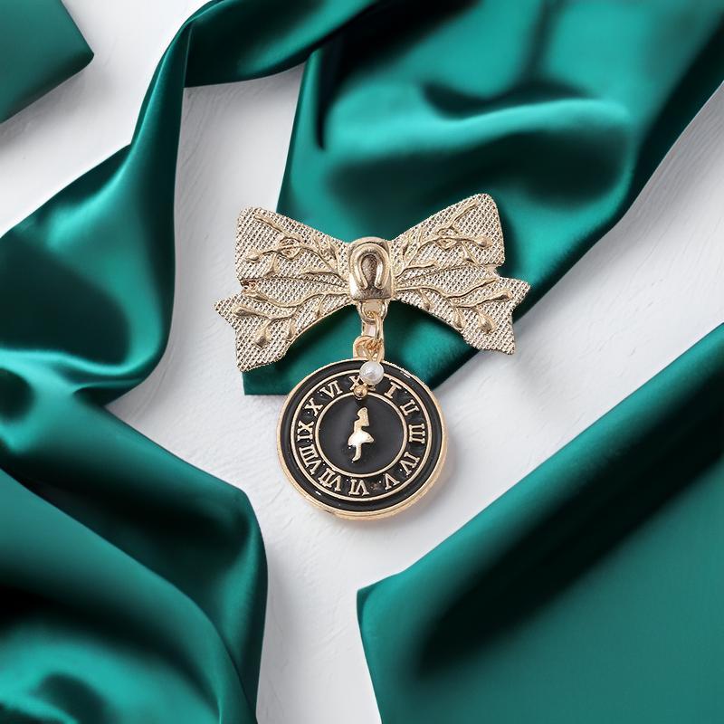 Vintage Evropa uslubidagi Alice Pearl Brooch Alloy noaniq shakli hashamatli dizayndagi zargarlik buyumlari ayollar uchun