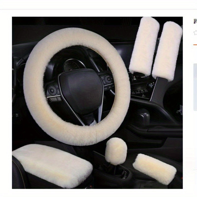 6 dona yumshoq avtomobil g'ildiragi qoplami Rex quyon junli yumshoq g'ildirak qoplami