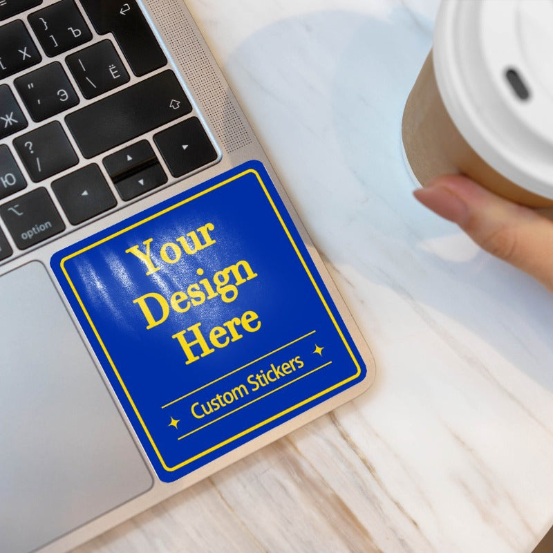 Custom Stickers Waterproof UV Resistant Sturdy Paper for Business, Wedding, Gift Packaging