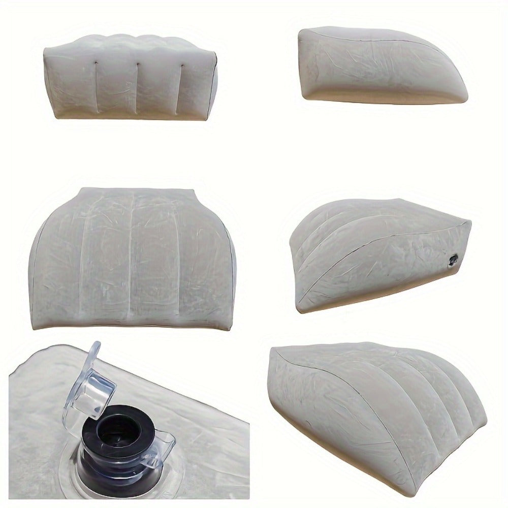 Inflatable Pregnancy Support Pillow with Lumbar and Foot Cushions for Travel and Camping