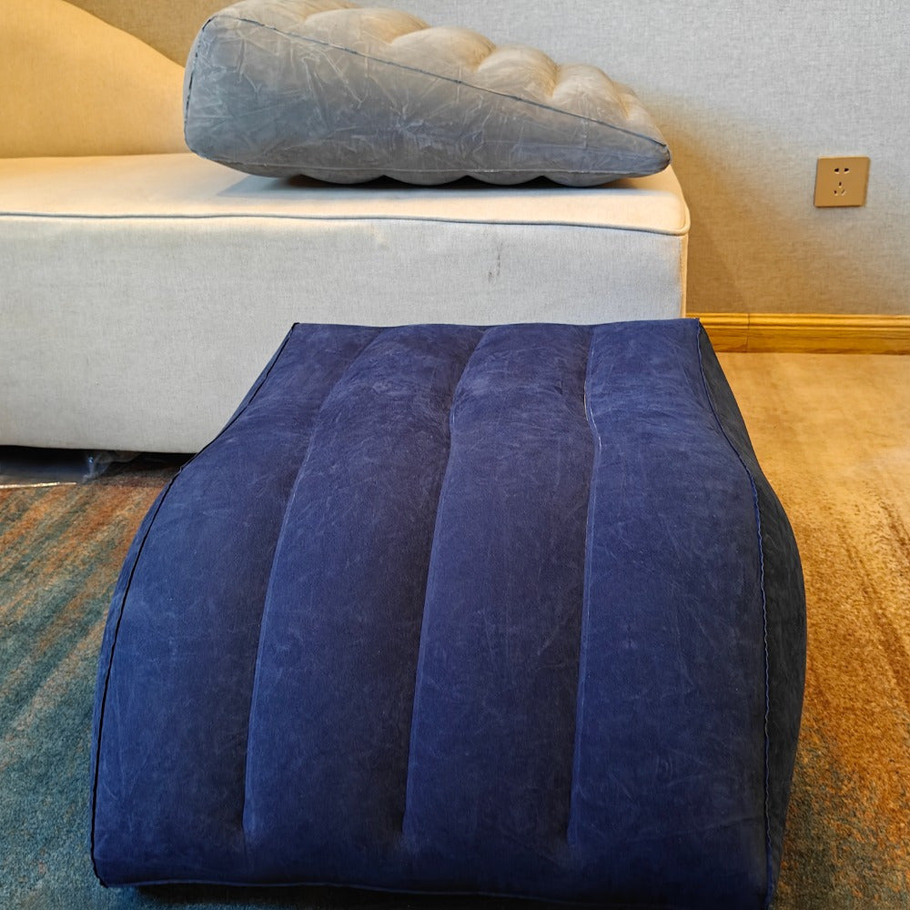 Inflatable Pregnancy Support Pillow with Lumbar and Foot Cushions for Travel and Camping