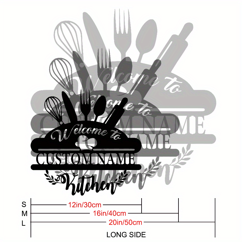 Personalized Welcome Sign Metal Wall Art Black Iron Farmhouse Decor for Home Porch Patio Office