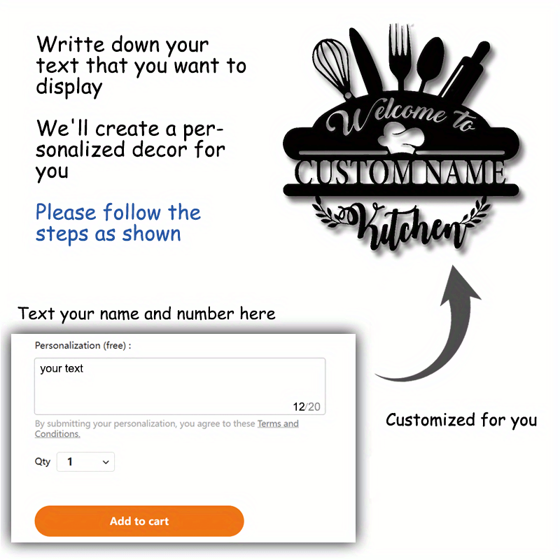 Personalized Welcome Sign Metal Wall Art Black Iron Farmhouse Decor for Home Porch Patio Office