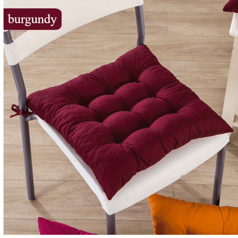 4-Pack Polyester Chair Cushions for Garden, Restaurant, Car, Office Chairs in Multiple Colors