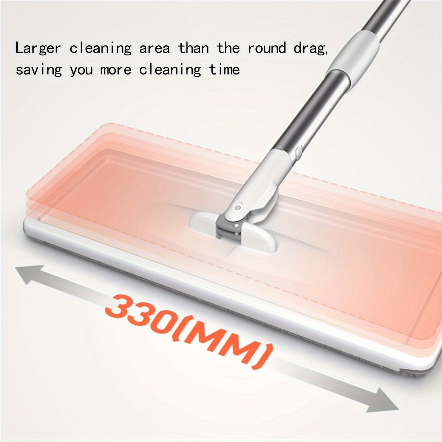 2-in-1 Microfiber Mop and Bucket Set with Self-Wringing and Rotating Flat Mop
