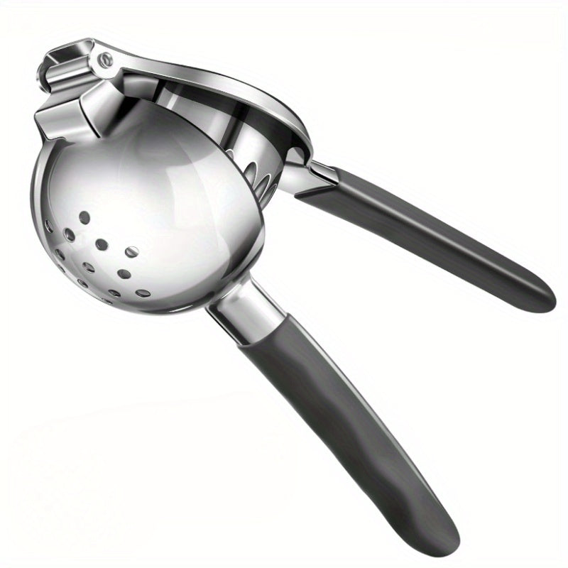 Mustahkam zanglamas po'latdan yasalgan qo'lda sitrus siqish mashinasi - qulay non-slip tutqichi va keng idish bilan kuchli limon siqish mashinasi, urug'siz siqish uchun.