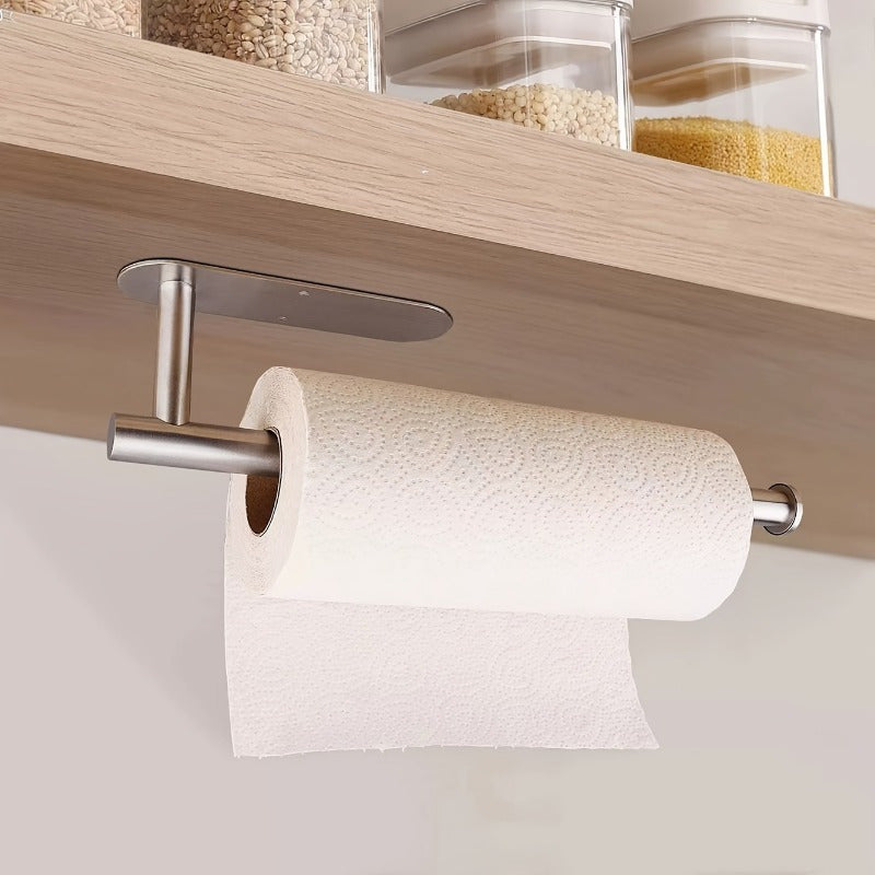 Soporte de papelera de pared sin taladro para baño y cocina, ahorra espacio