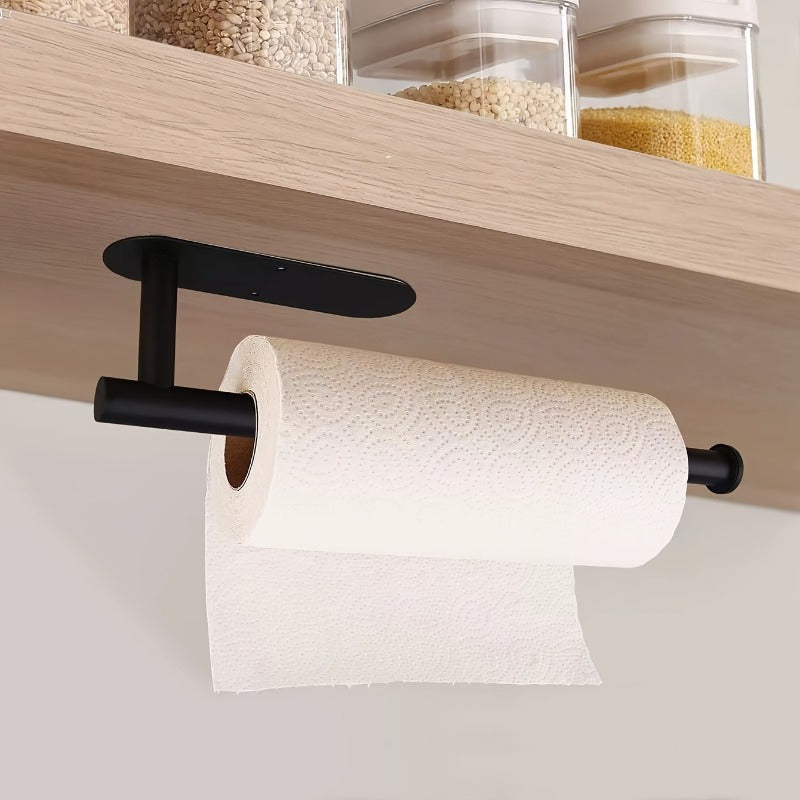 Soporte de papelera de pared sin taladro para baño y cocina, ahorra espacio