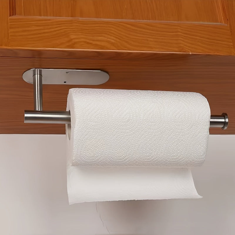 Soporte de papelera de pared sin taladro para baño y cocina, ahorra espacio