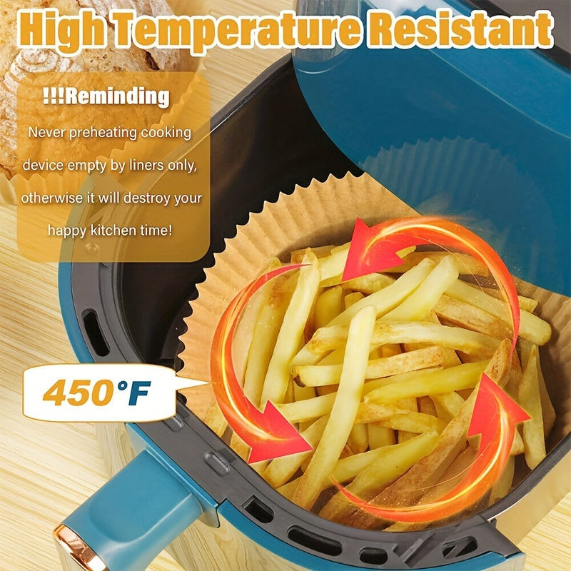 Non-Stick Air Fryer Parchment Paper Liners 16cm Pack of 50 or 100