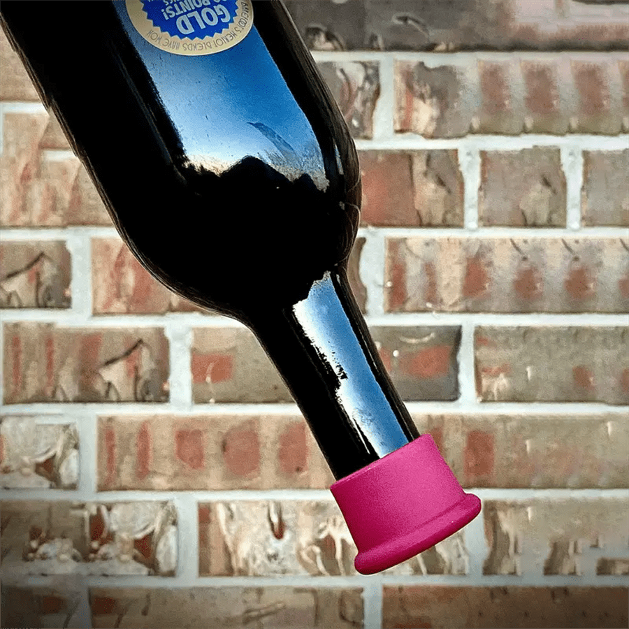 Silicone Wine Stoppers Set of 6 for Champagne and Beer Bottles Reusable Food Safe