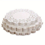 Pack of 100 Flower Patterned Oil Absorbing Paper Sheets for Baking and Frying