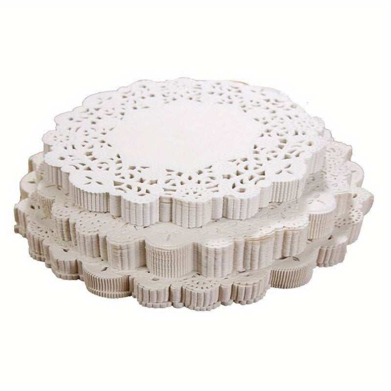 Pack of 100 Flower Patterned Oil Absorbing Paper Sheets for Baking and Frying