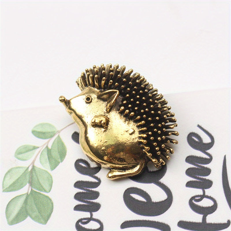 Enamel Hedgehog Brooch Pins for Women 3D Animal Irregular Shape Fashion Accessories