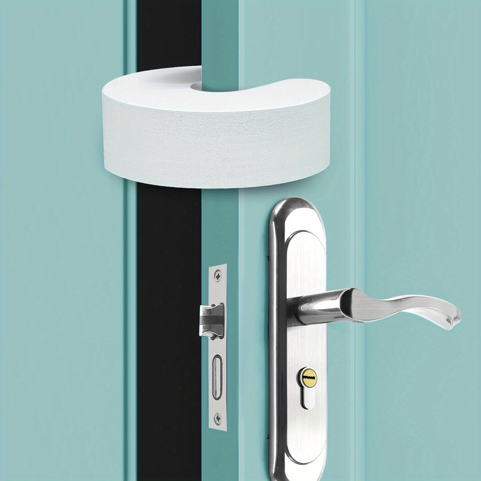 6-Pack Plastic Door Pinch Guards White Edge and Corner Protectors for Child Safety