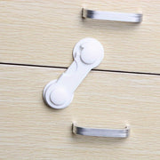 10-Pack Safety Cabinet Locks Plastic Locks for Cabinets and Appliances White