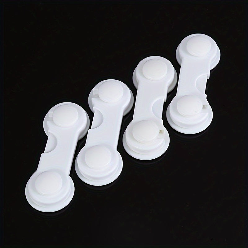 10-Pack Safety Cabinet Locks Plastic Locks for Cabinets and Appliances White