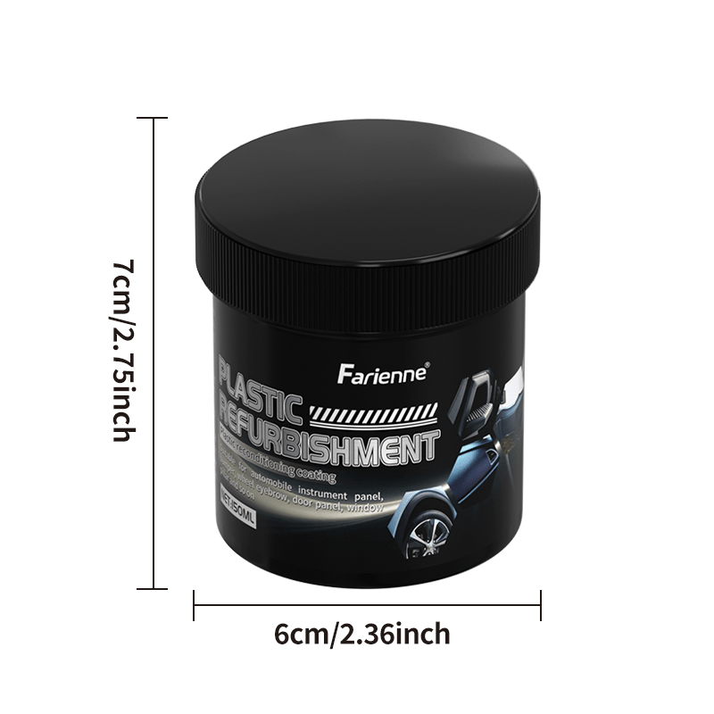 Крем для восстановления интерьера автомобиля для ухода за пластиковой обивкой 150 мл, долговечный блеск