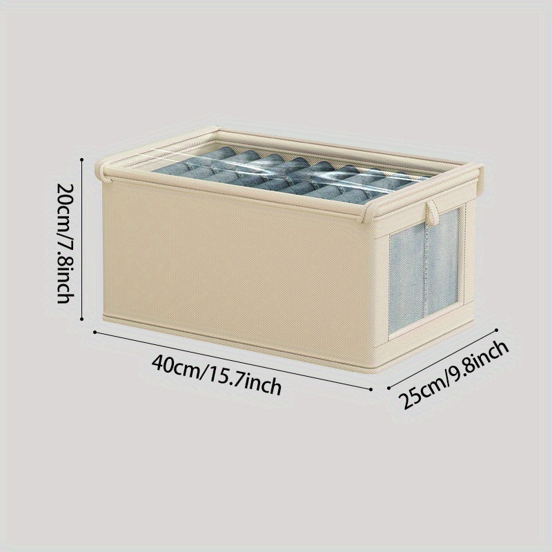 Foldable Clothes Organizer with Clear Window for Home Storage