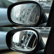 Set of Two Transparent Waterproof PET Car Rearview Mirror Screen Protectors Anti-Fog for Rearview Mirrors