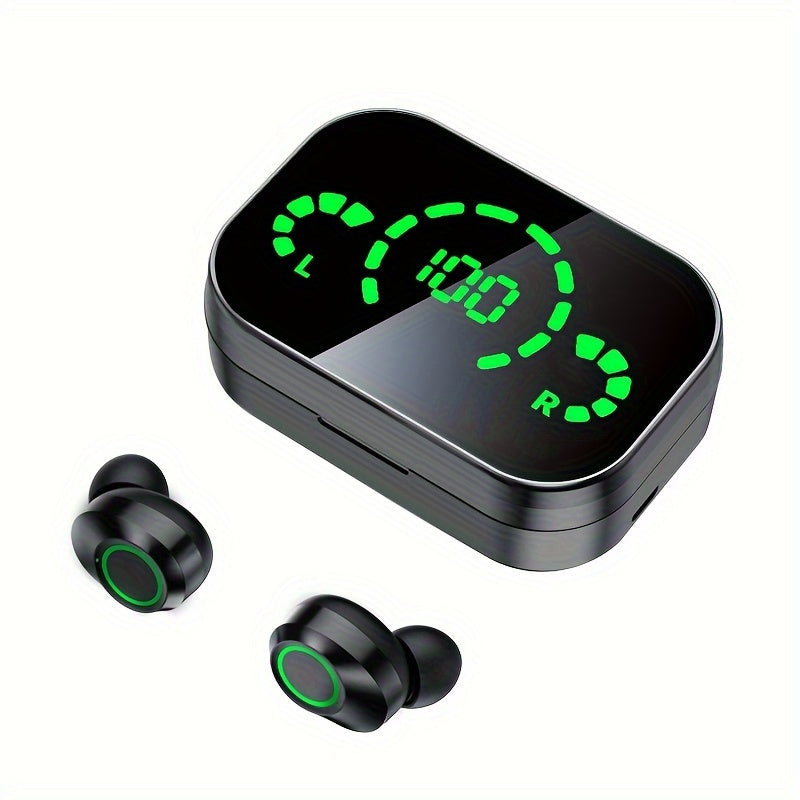 2024 Wireless In-Ear Earphones with LED Screen Long Battery Life Gaming Headset Noise Isolation